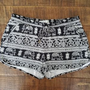 Mudd Soft Pull On Shorts Elephant Pattern